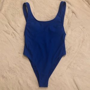Gorgeous and flattering royal blue one piece!